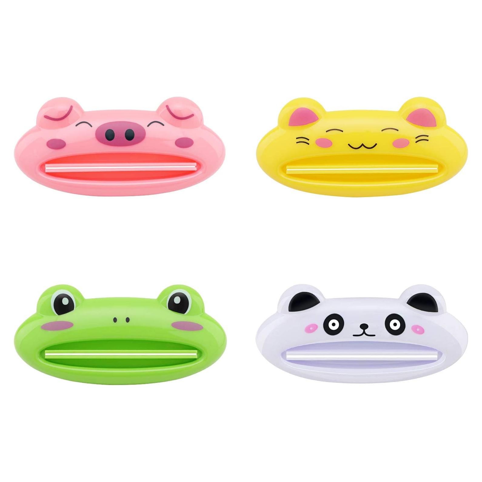 Exprimidor de Pasta de Dientes Pasow - Pack 4 Diseños Animales