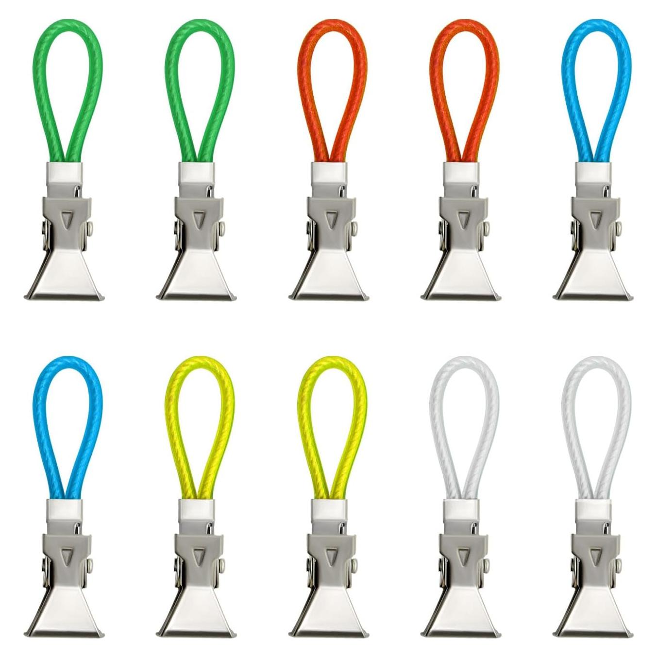 Pinzas para Toallas de Té WisePoint 10 Pcs Metal Multicolor