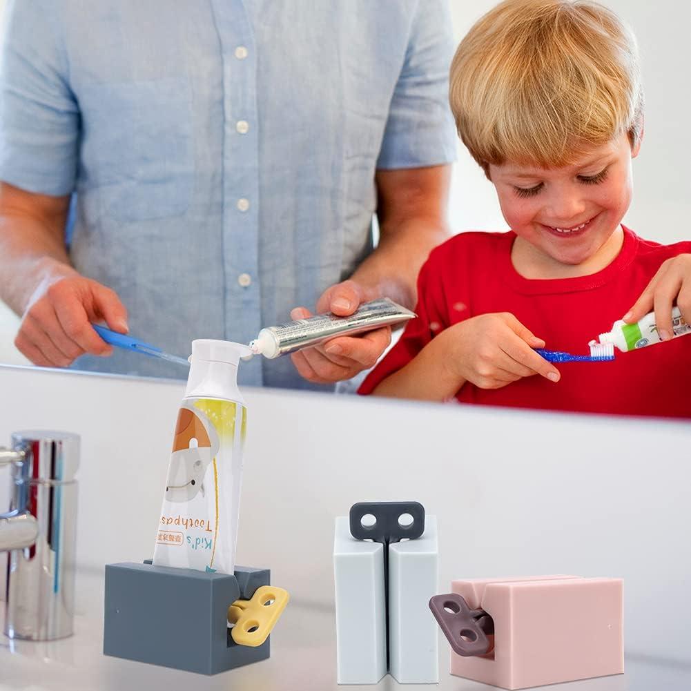 Exprimidor de Pasta de Dientes Y-Kelin 3 Piezas Rosa Blanco Azul