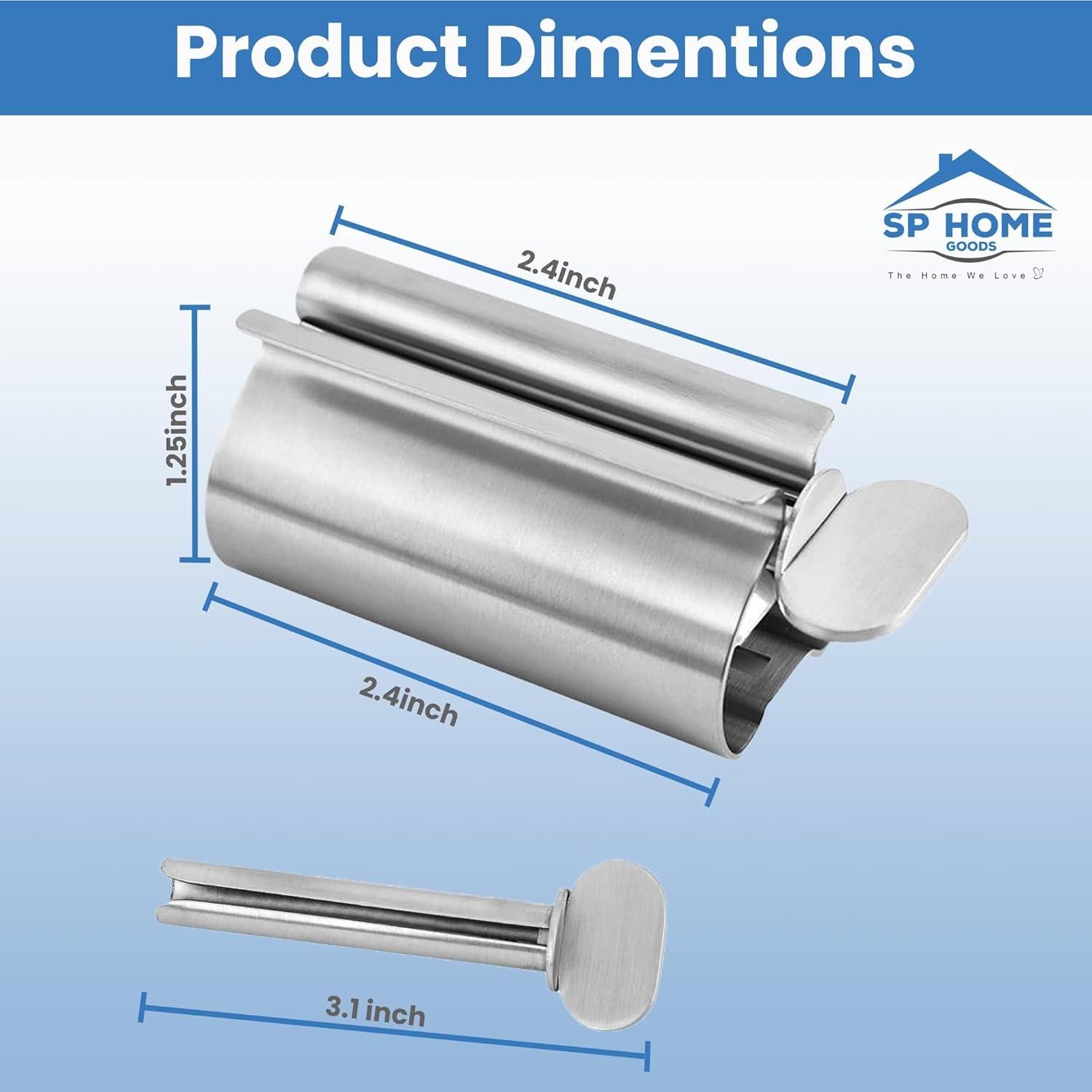 Rodillo Exprimidor de Pasta de Dientes Smart House Acero Inoxidable