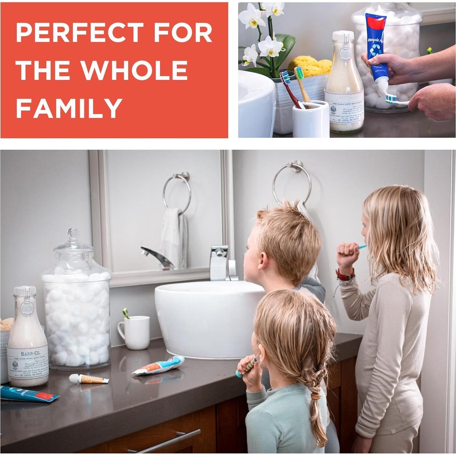 Tapa SqueezMe de Silicona Transparente para Pasta de Dientes - Paquete de 3