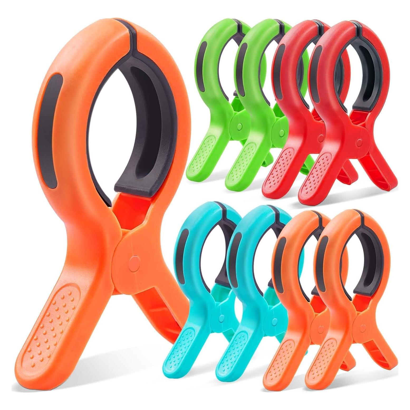 Pinzas para Toallas de Playa KEYBOO - Set de 8 Colores Brillantes