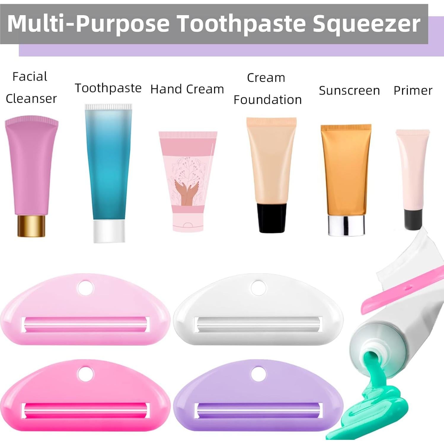 Exprimidor de Pasta de Dientes TKYZMS - 4 Piezas Coloridas