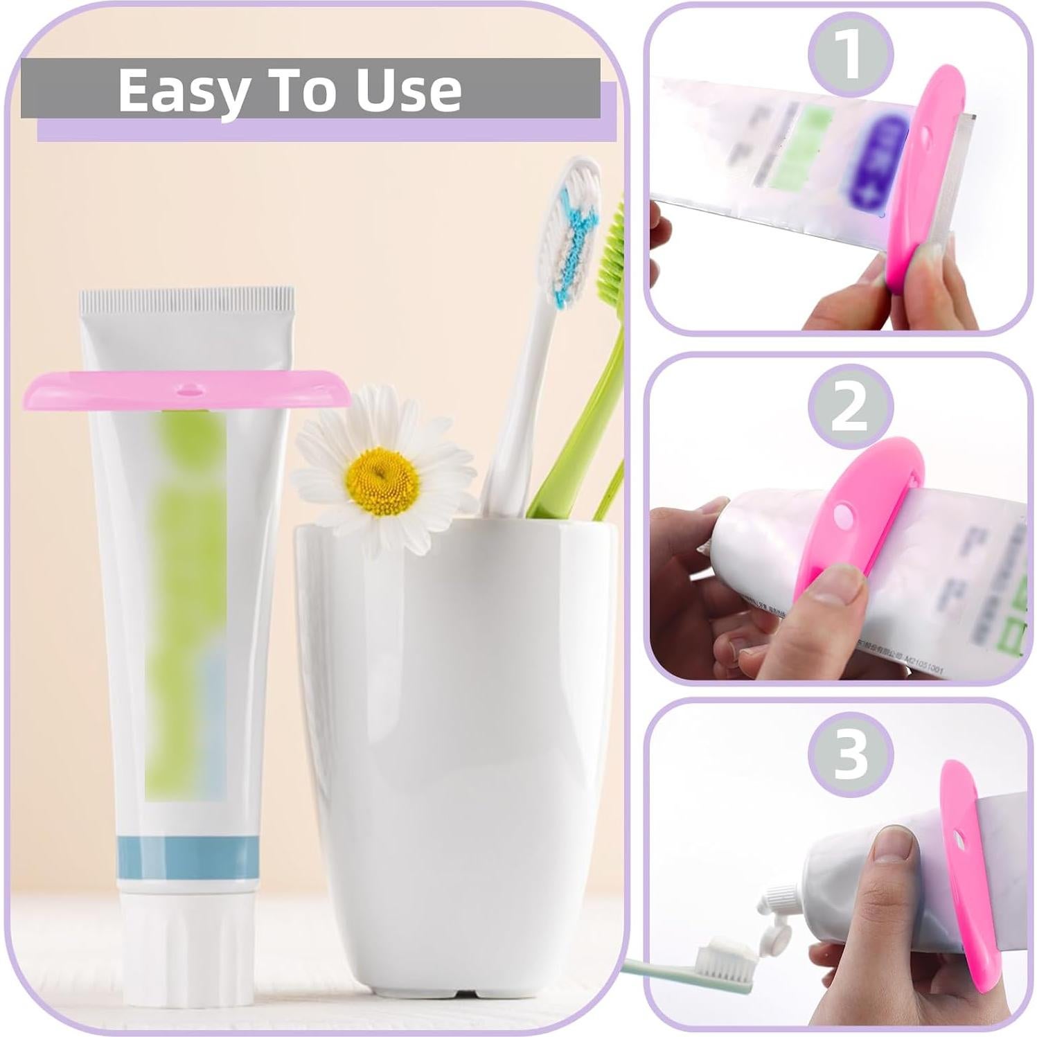 Exprimidor de Pasta de Dientes TKYZMS - 4 Piezas Coloridas