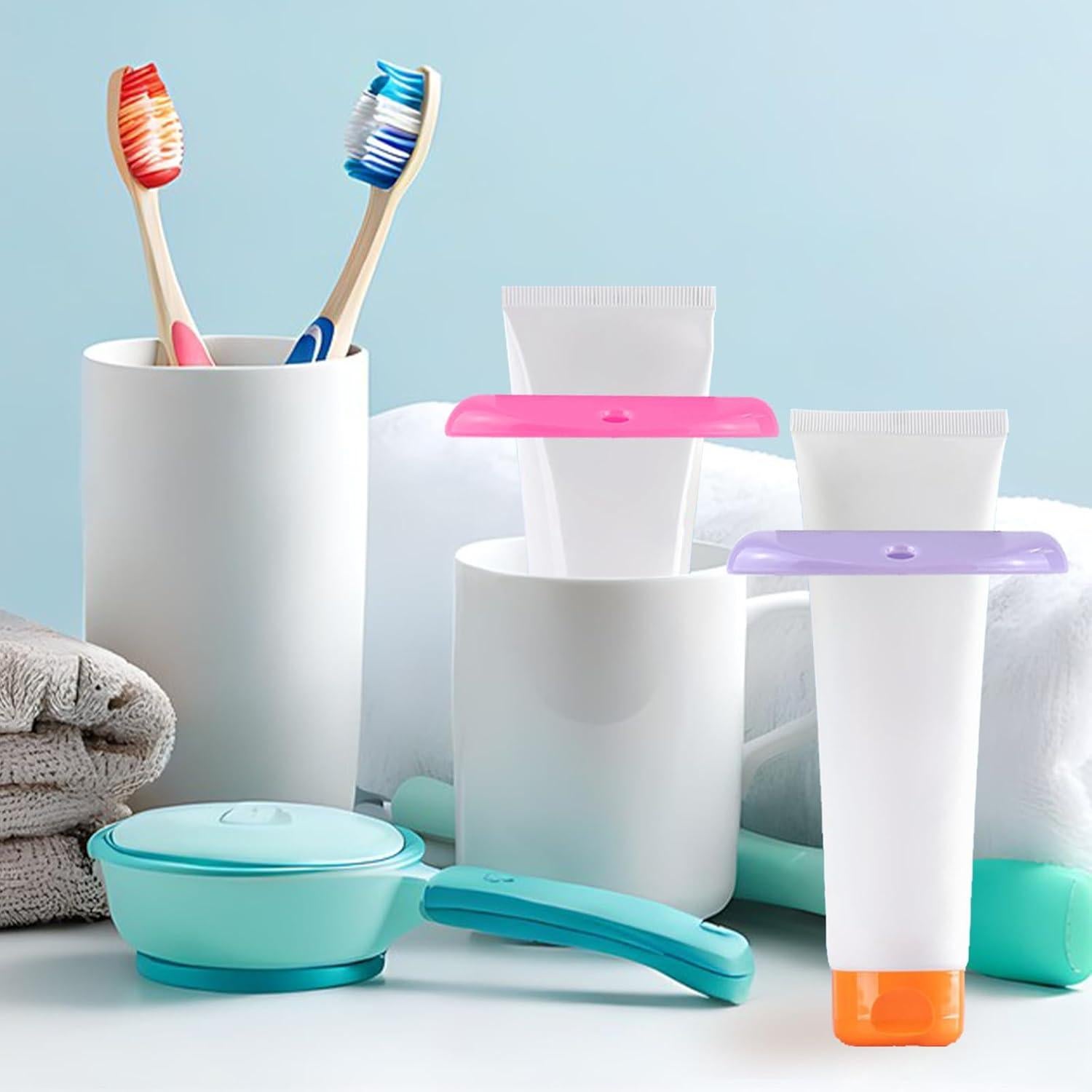 Exprimidor de Pasta de Dientes TKYZMS - 4 Piezas Coloridas
