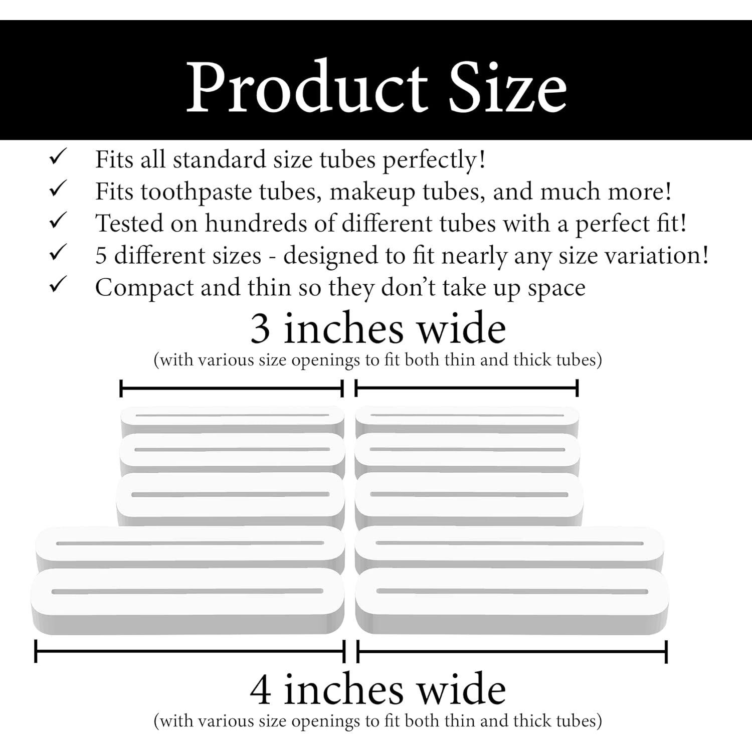 Paquete de 10 Exprimidores de Tubos Pineapple - Ahorra Espacio