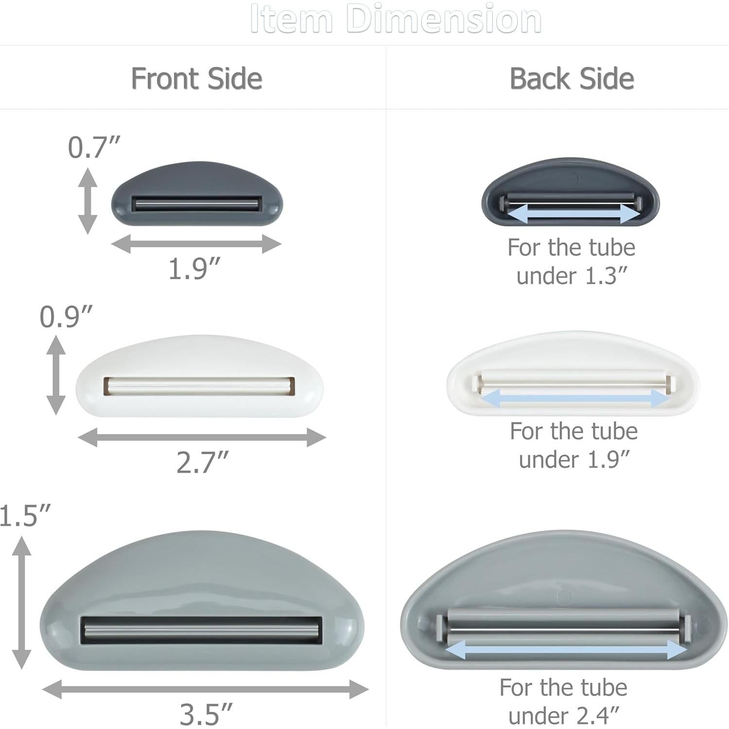Exprimidores de Tubo EIKS - 6 Juegos con 3 Tamaños para Cosméticos