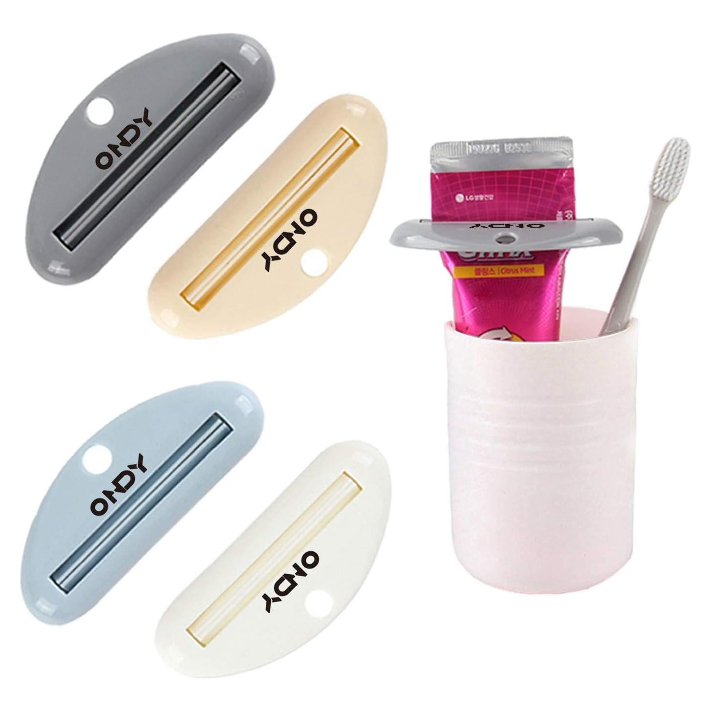 Exprimidores de Tubo ONDY - Paquete de 4, Ahorra Pasta de Dientes