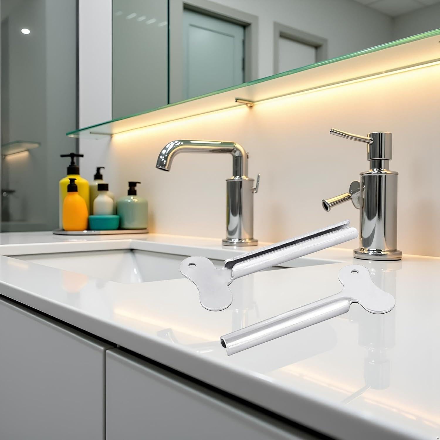 Juego de 2 Llaves Exprimidoras de Tubo Metálico WLngtv