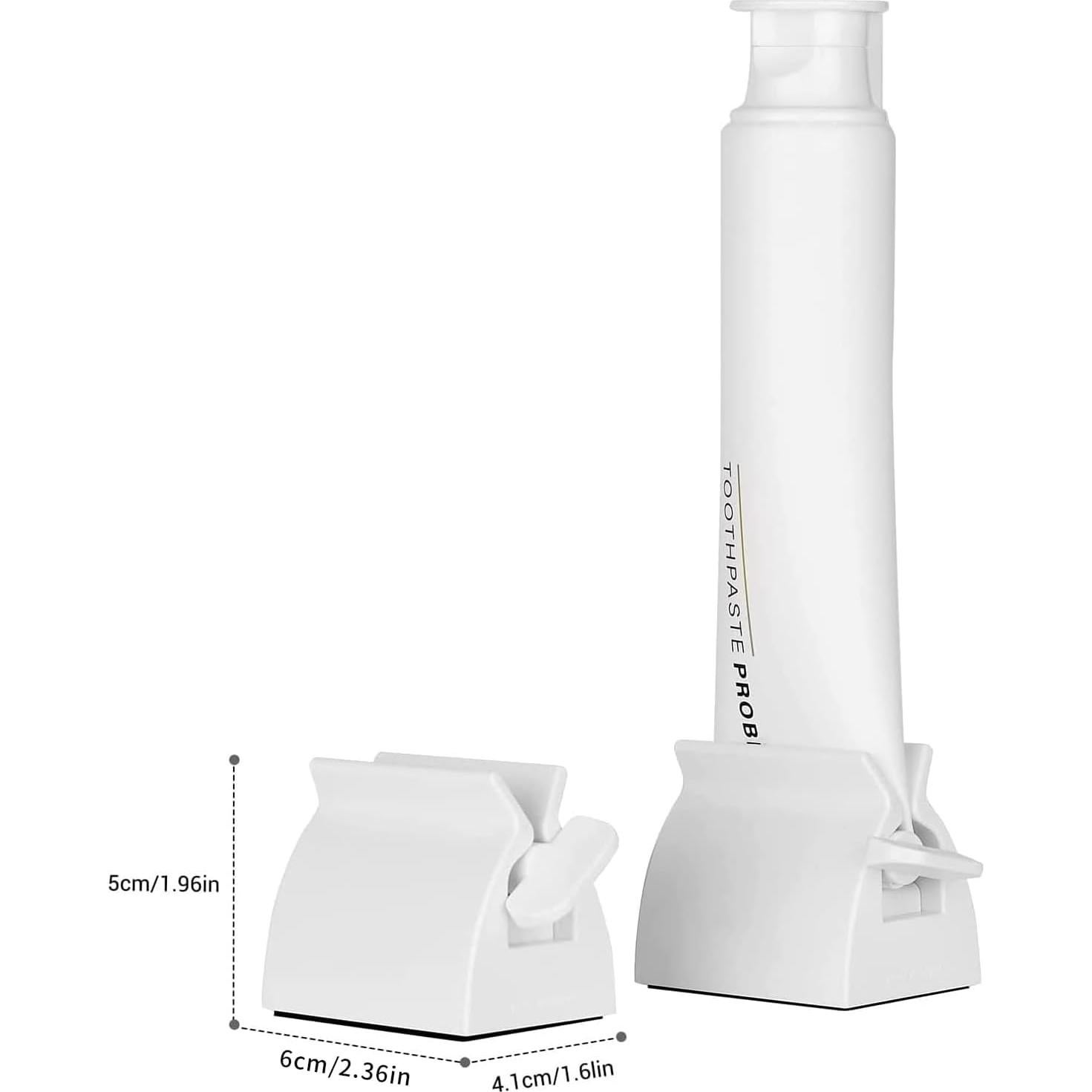 Compresor de Pasta de Dientes JIAKAI 2 Pcs ABS Lechoso