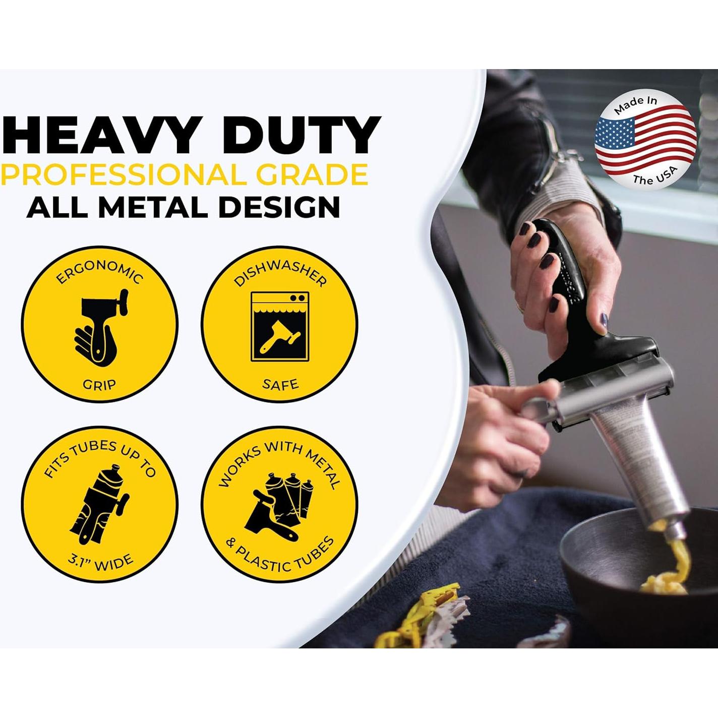 Compresor de Tubos Big Squeeze - Prensa Ergonómica Negra