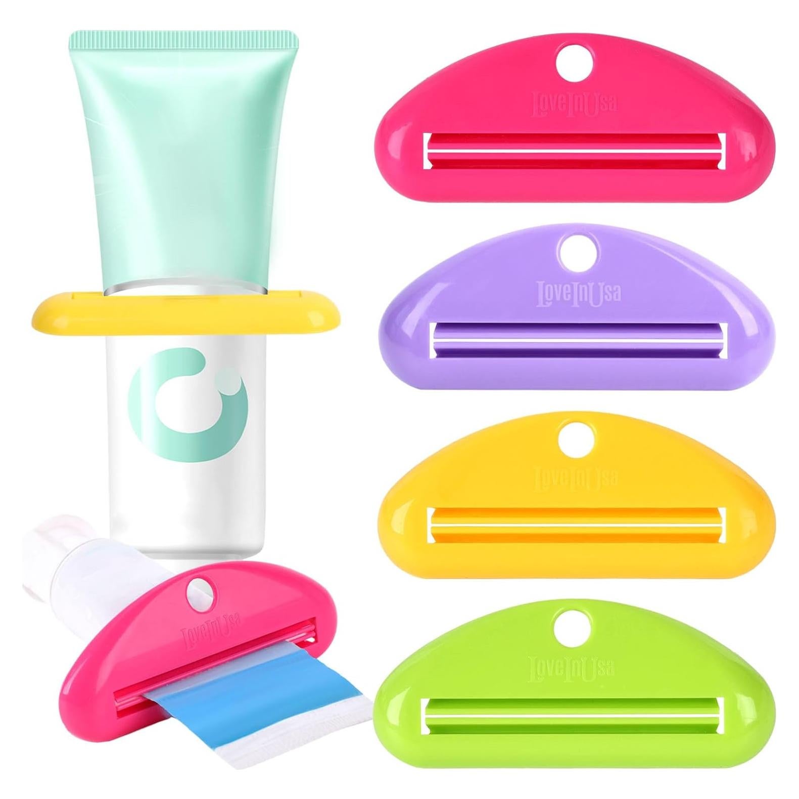 Exprimidor de Tubos EXPRÉSATE 4PCS para Pasta de Dientes