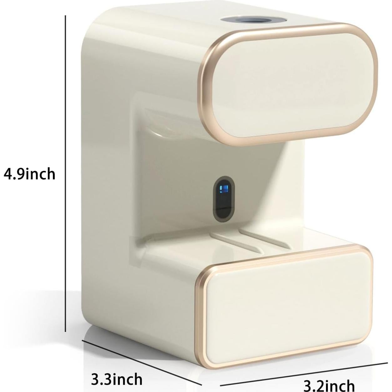 Dispensador de Pasta de Dientes Automático Wekity Beige 3 Ranuras