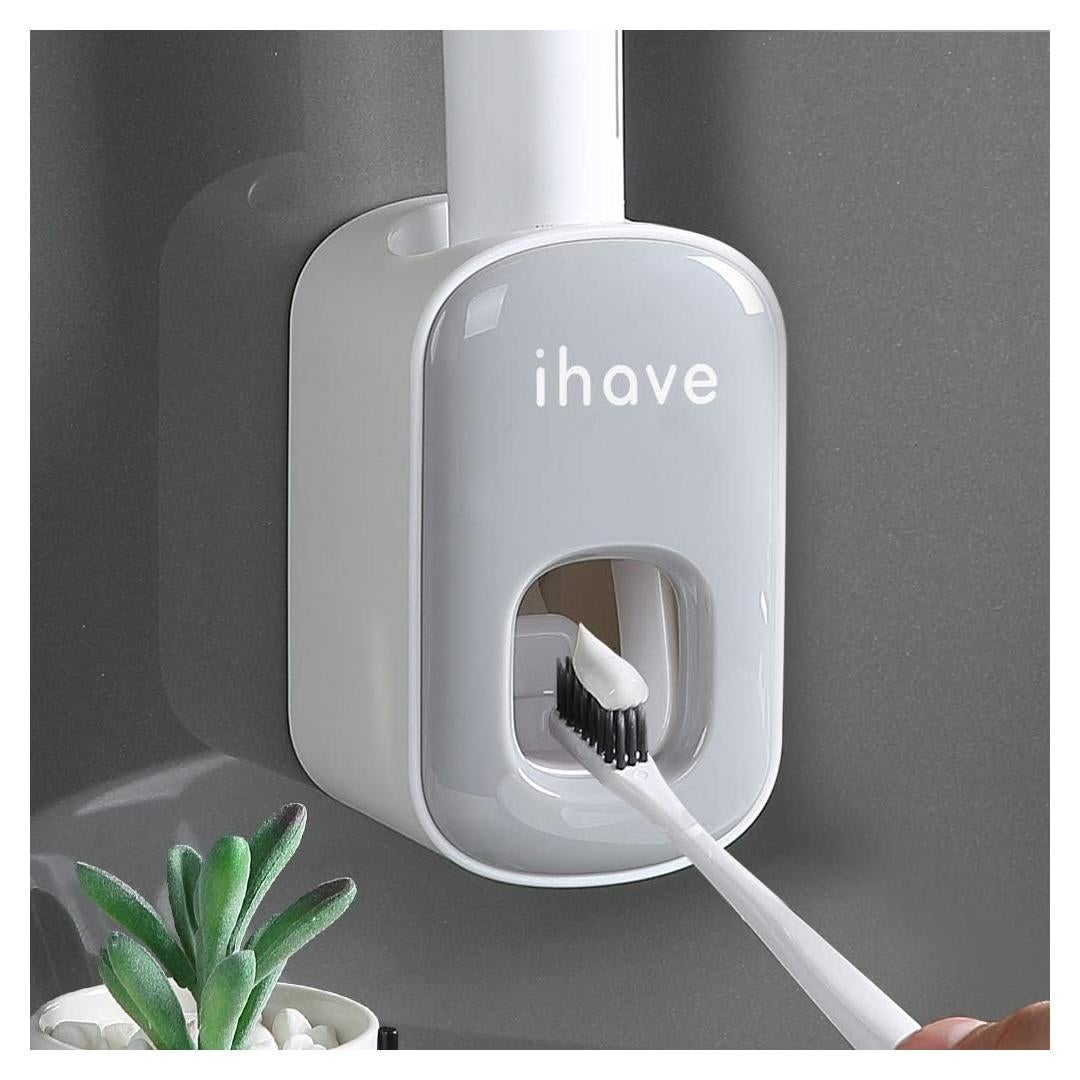 Dispensador de Pasta de Dientes iHave Automático Montaje en Pared Gris