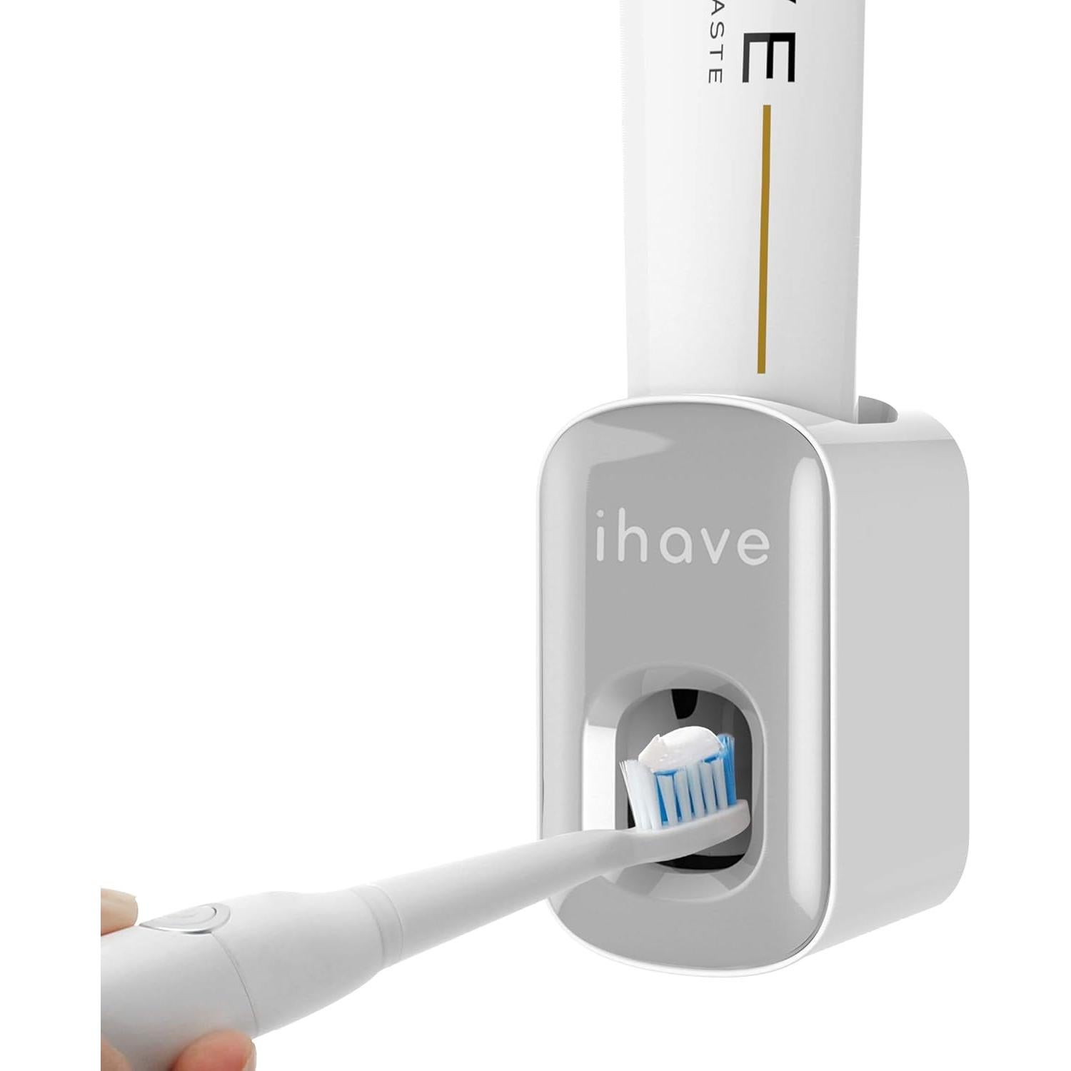 Dispensador de Pasta de Dientes iHave Automático Montaje en Pared Gris