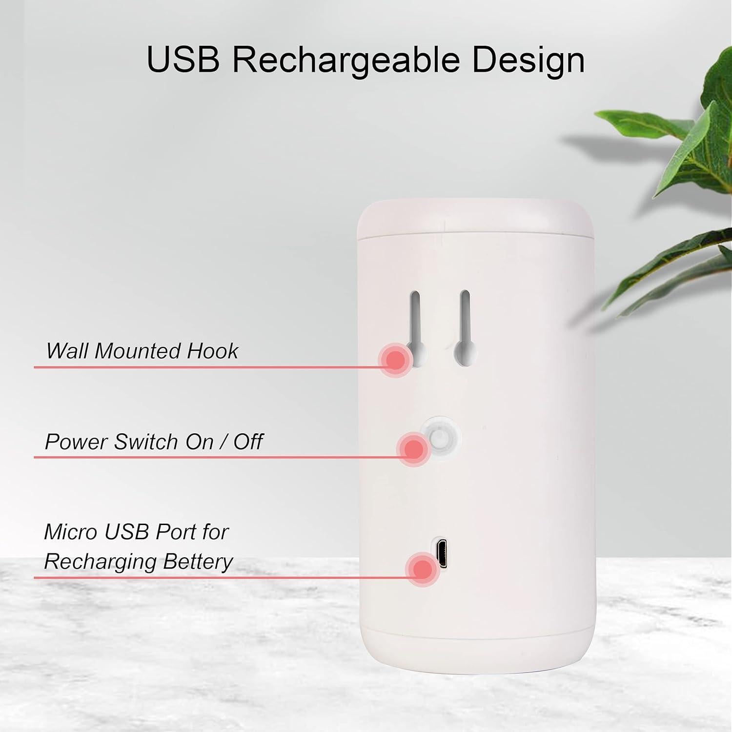 Dispensador Automático de Pasta de Dientes BUIDEC Blanco 2 en 1