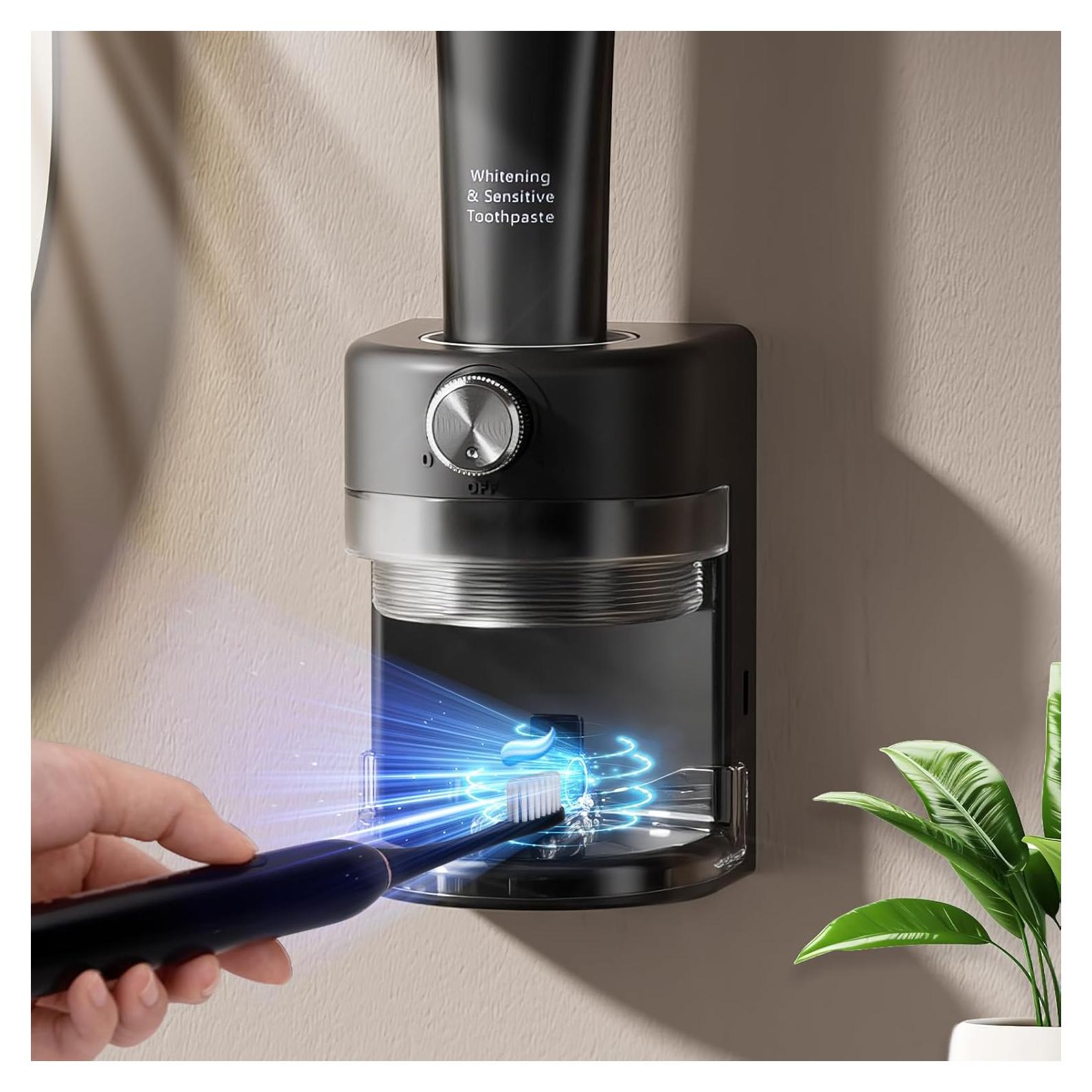 Dispensador Automático de Pasta de Dientes Wekity Negro 357g