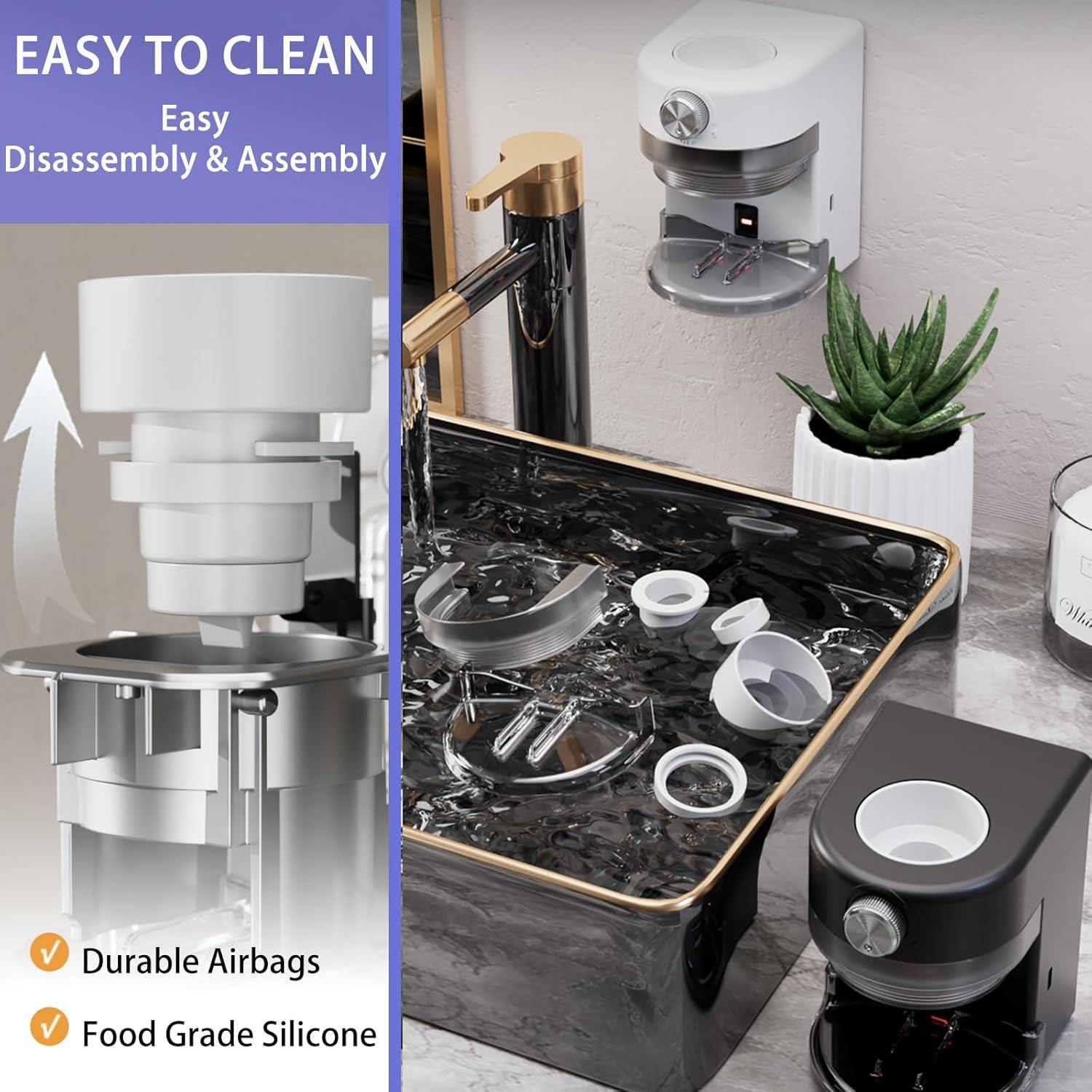 Dispensador Automático de Pasta de Dientes Wekity Negro 357g