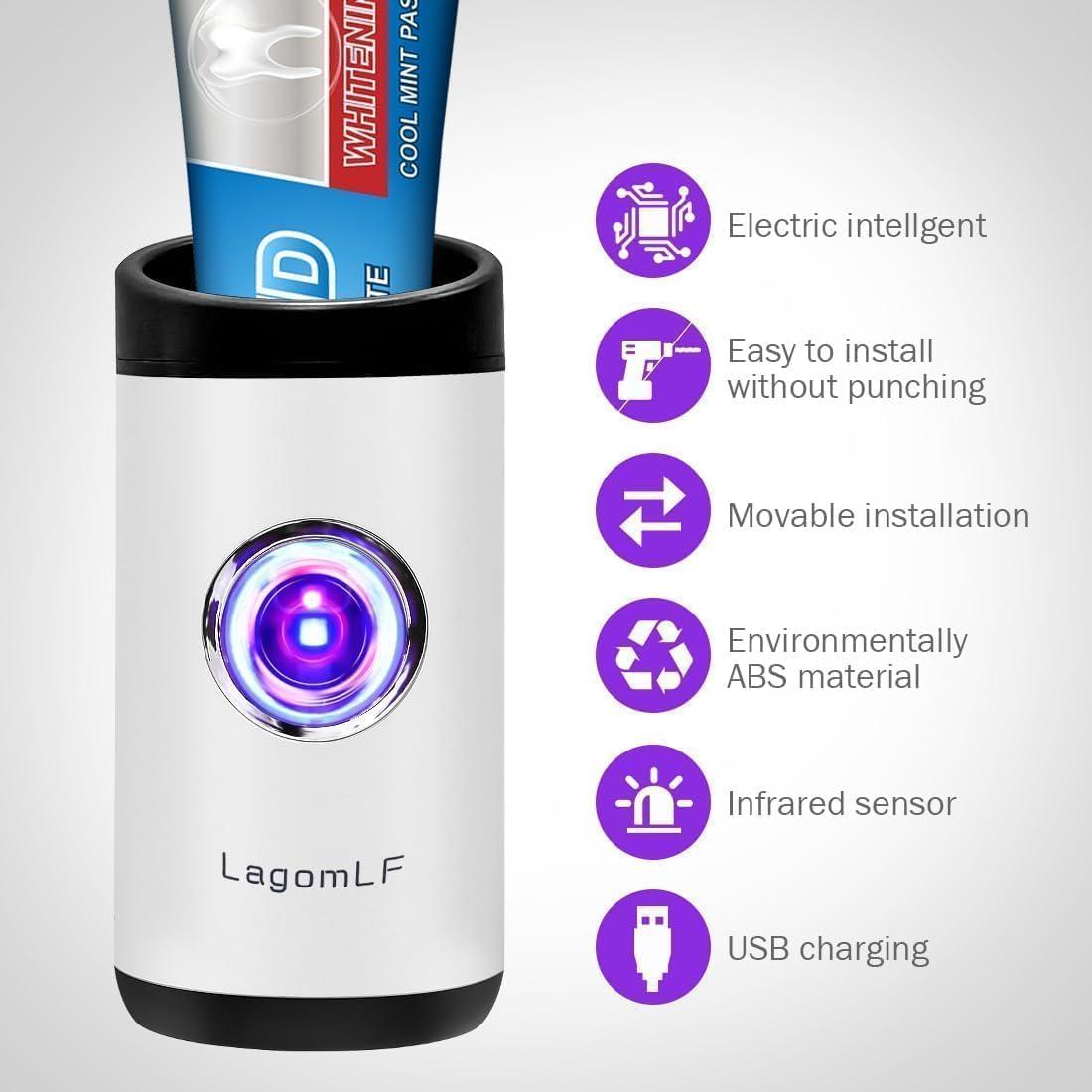 Dispensador Automático de Pasta de Dientes SecWiss TG-03 Blanco