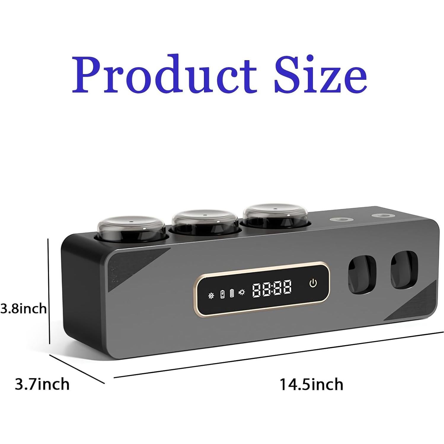 Dispensador Automático de Pasta de Dientes Wekity Gris con Soporte