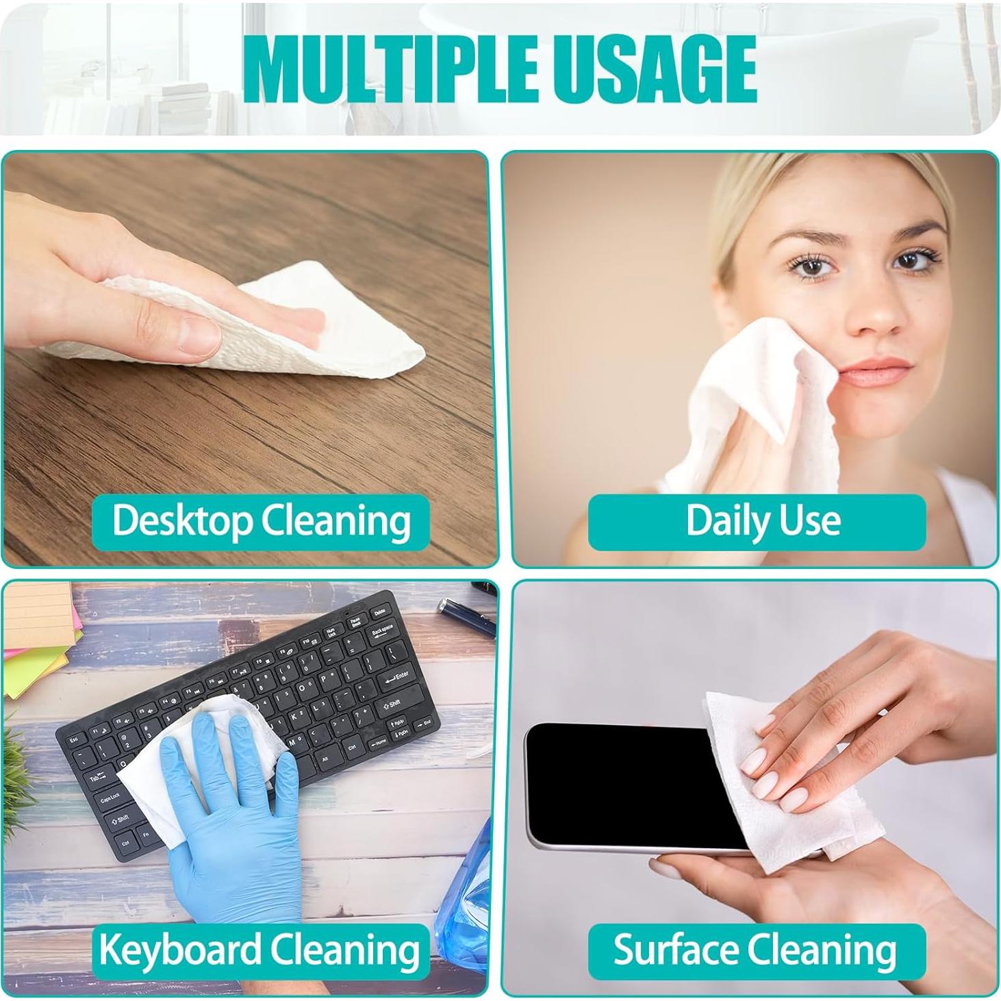 200 Toallitas Comprimidas Desechables Khrgovd 20x22cm Viaje