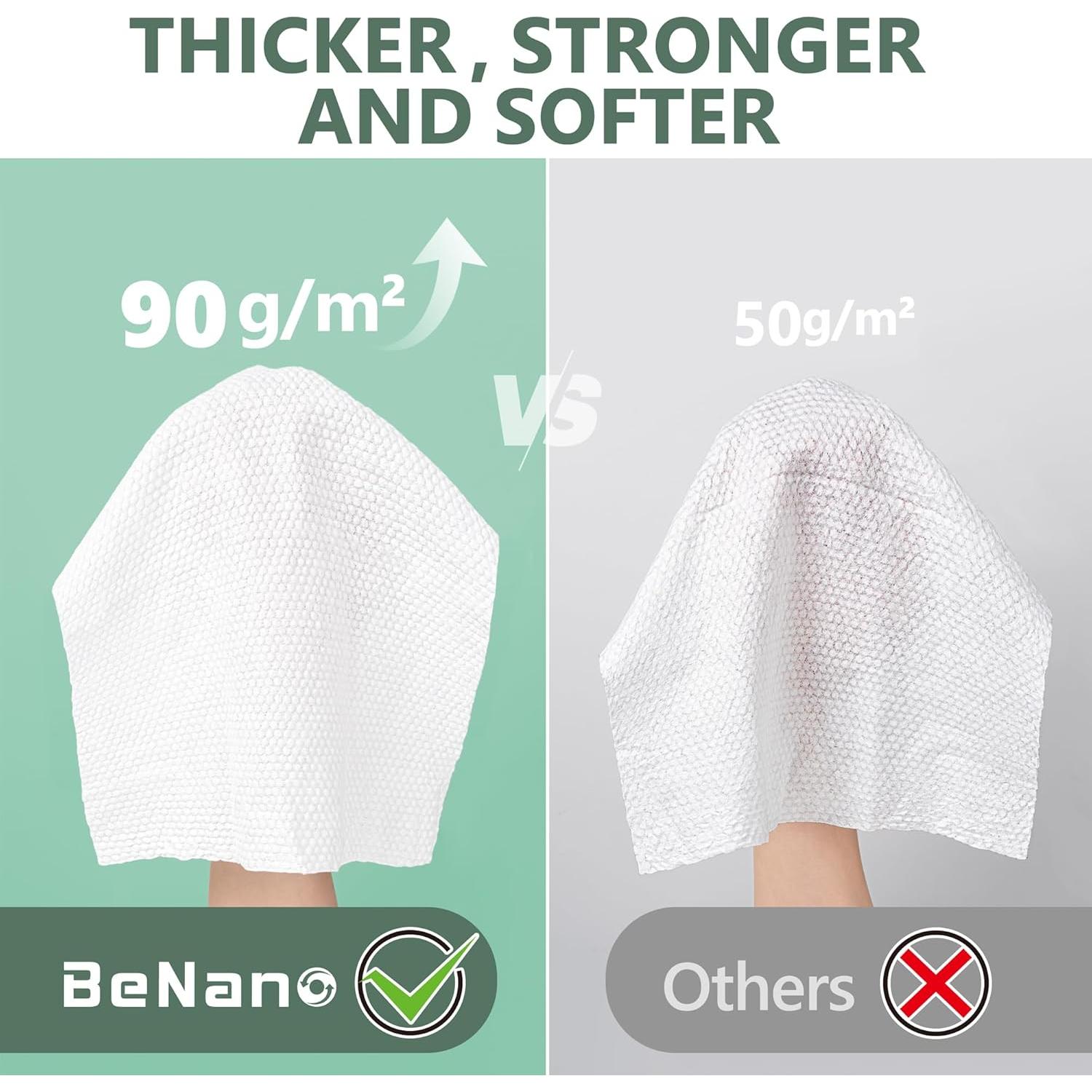 Toallitas Comprimidas Premium Benano 140 Pcs Biodegradables