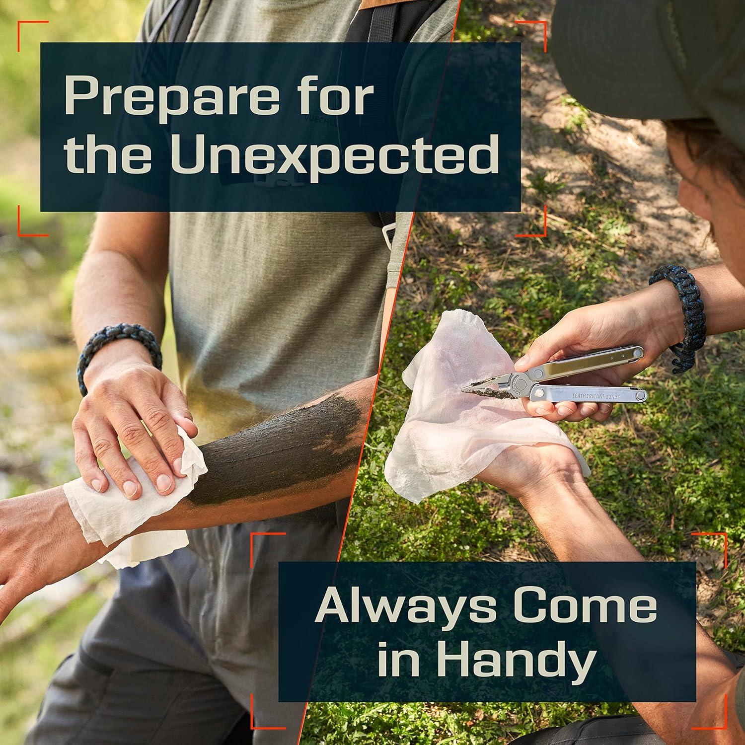 Toallas Comprimidas de Bambú PREPARED4X - 500 Unidades para Camping