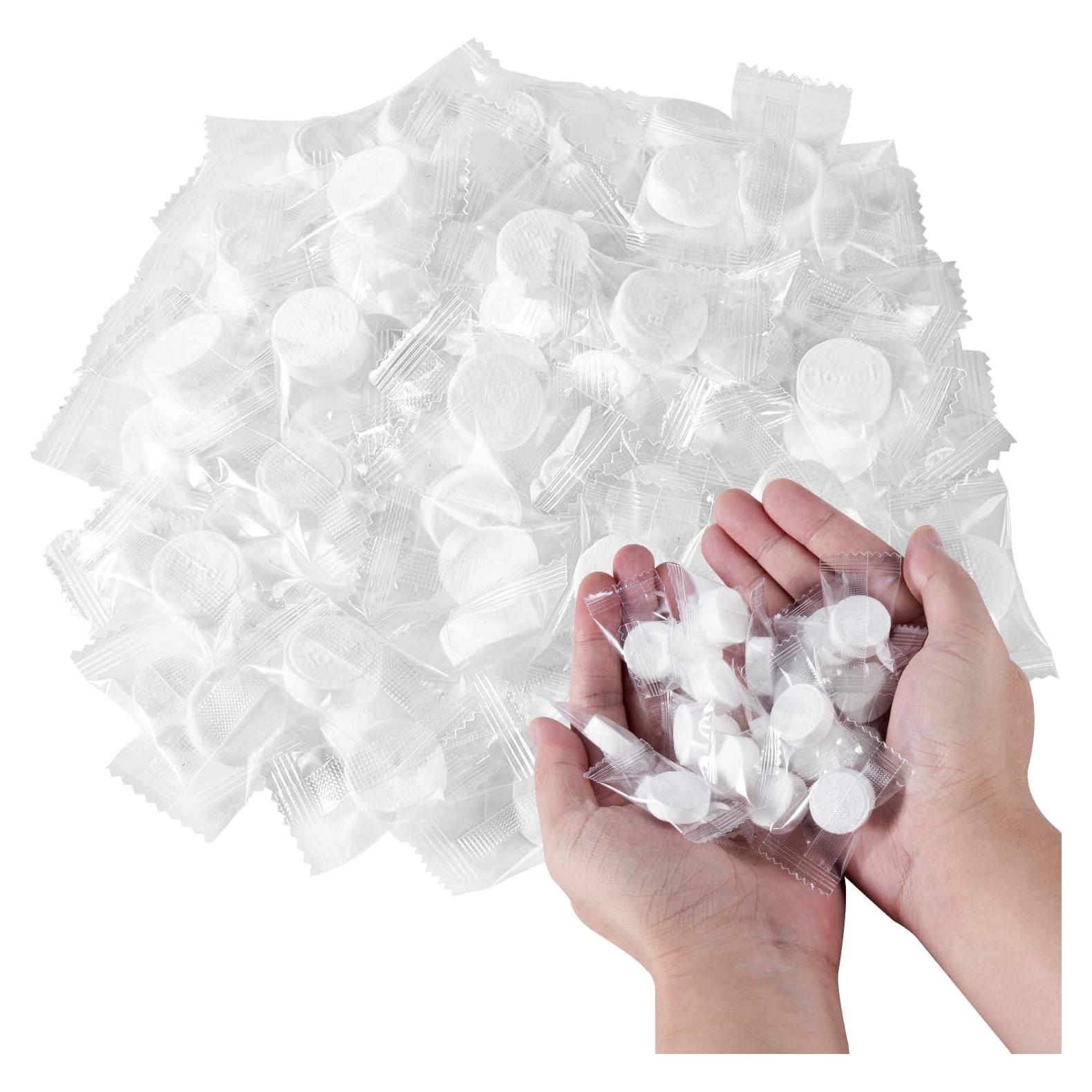 200 Toallas Comprimidas Desechables KISEER para Viajes y Camping