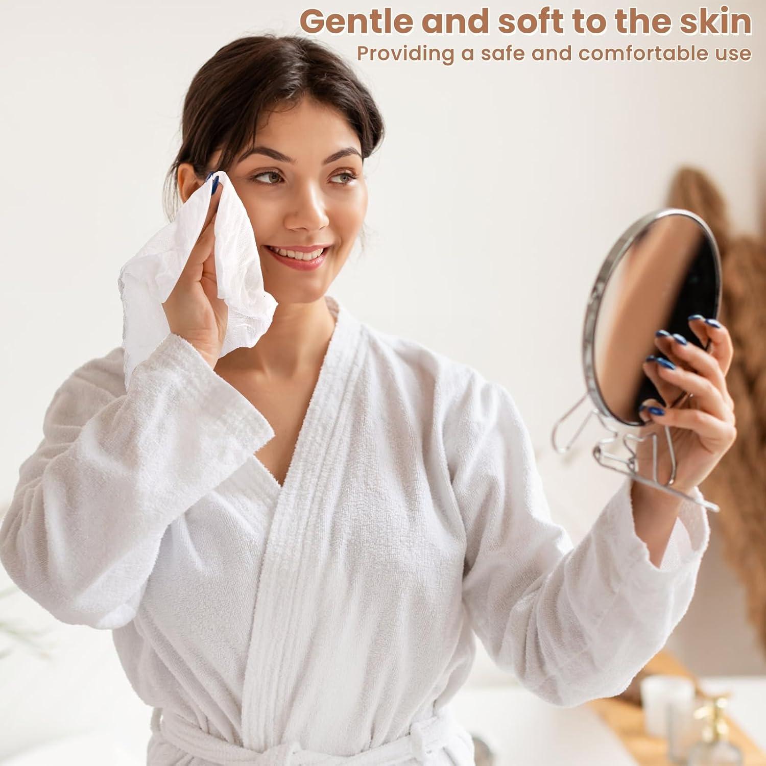 200 Toallas Comprimidas de Algodón Covzoe - Higiénicas y Suaves