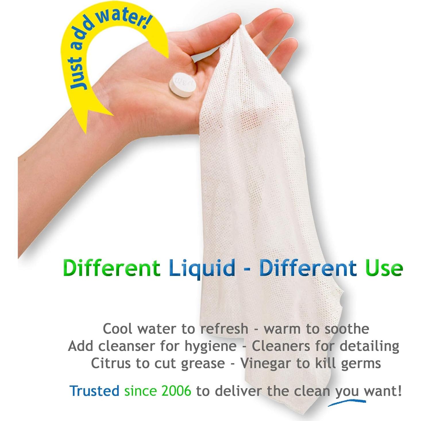 Toallitas Expandibles Wysi 9x9 cm - Paquete de 5 Tubos Viaje