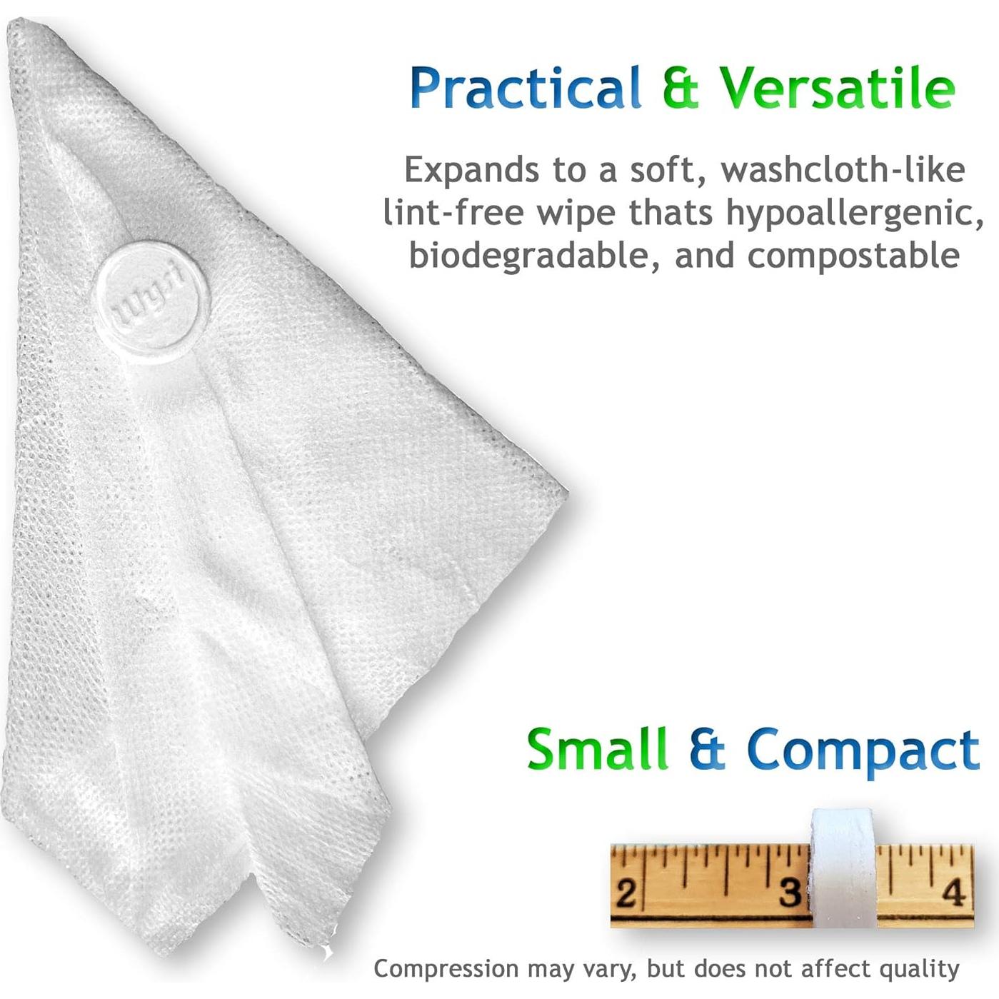 Toallitas Expandibles Wysi 9x9 cm - Paquete de 5 Tubos Viaje