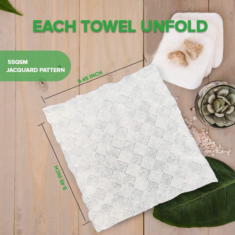 Toallitas Faciales Desechables Compactas BAMBOEARTH 100 Unidades