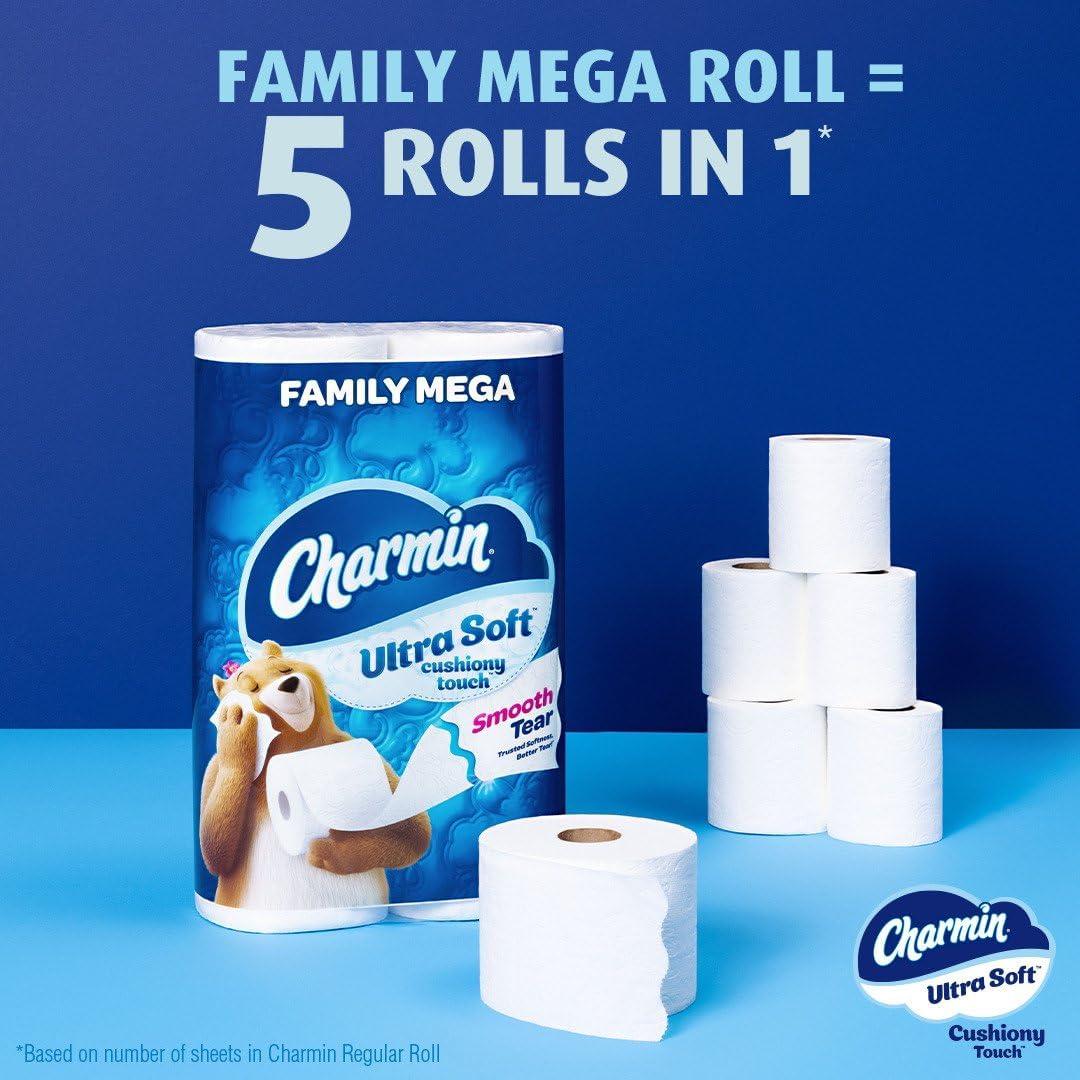 Papel Higiénico Charmin Ultra Soft 24 Mega Rollos 288 Hojas