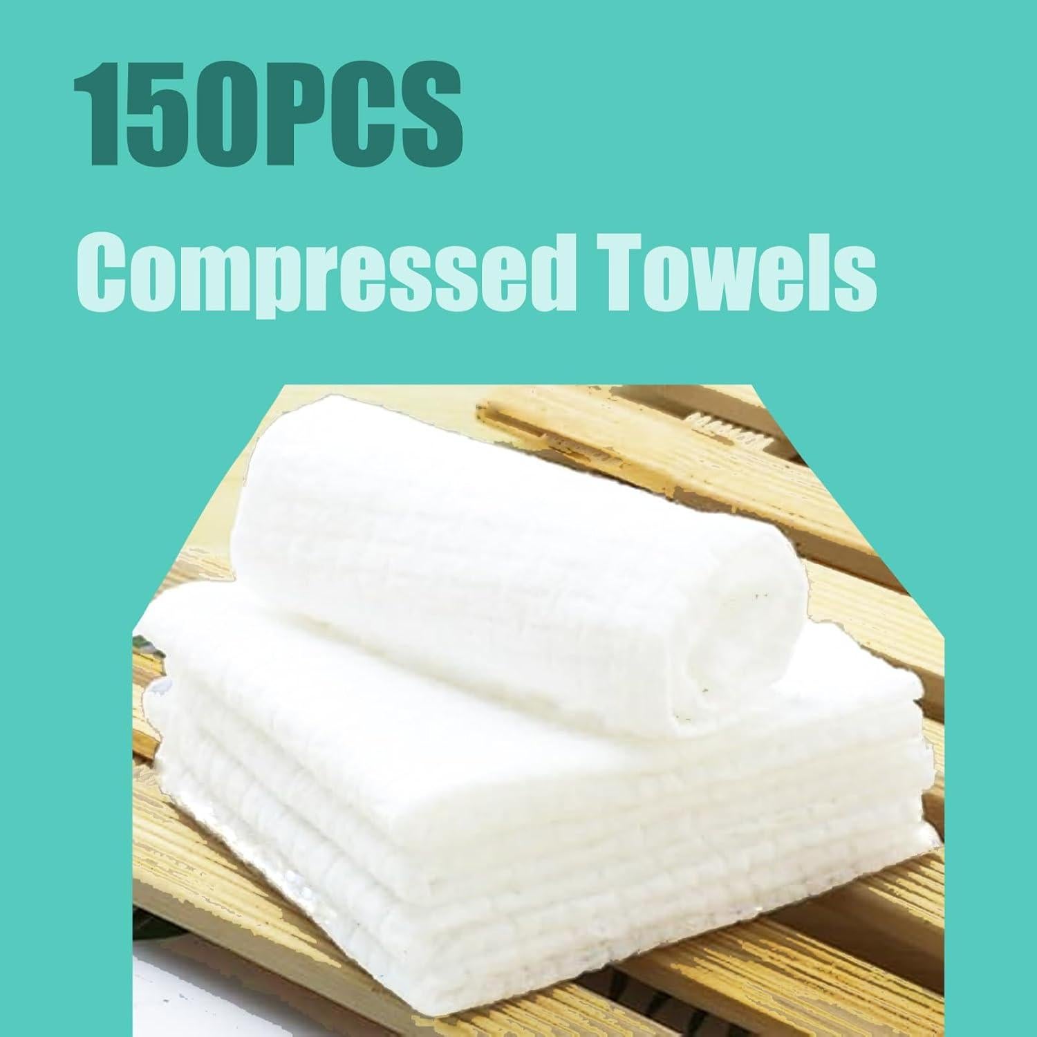 Toallas Comprimidas Desechables Coldpa 150PCS 20x20cm