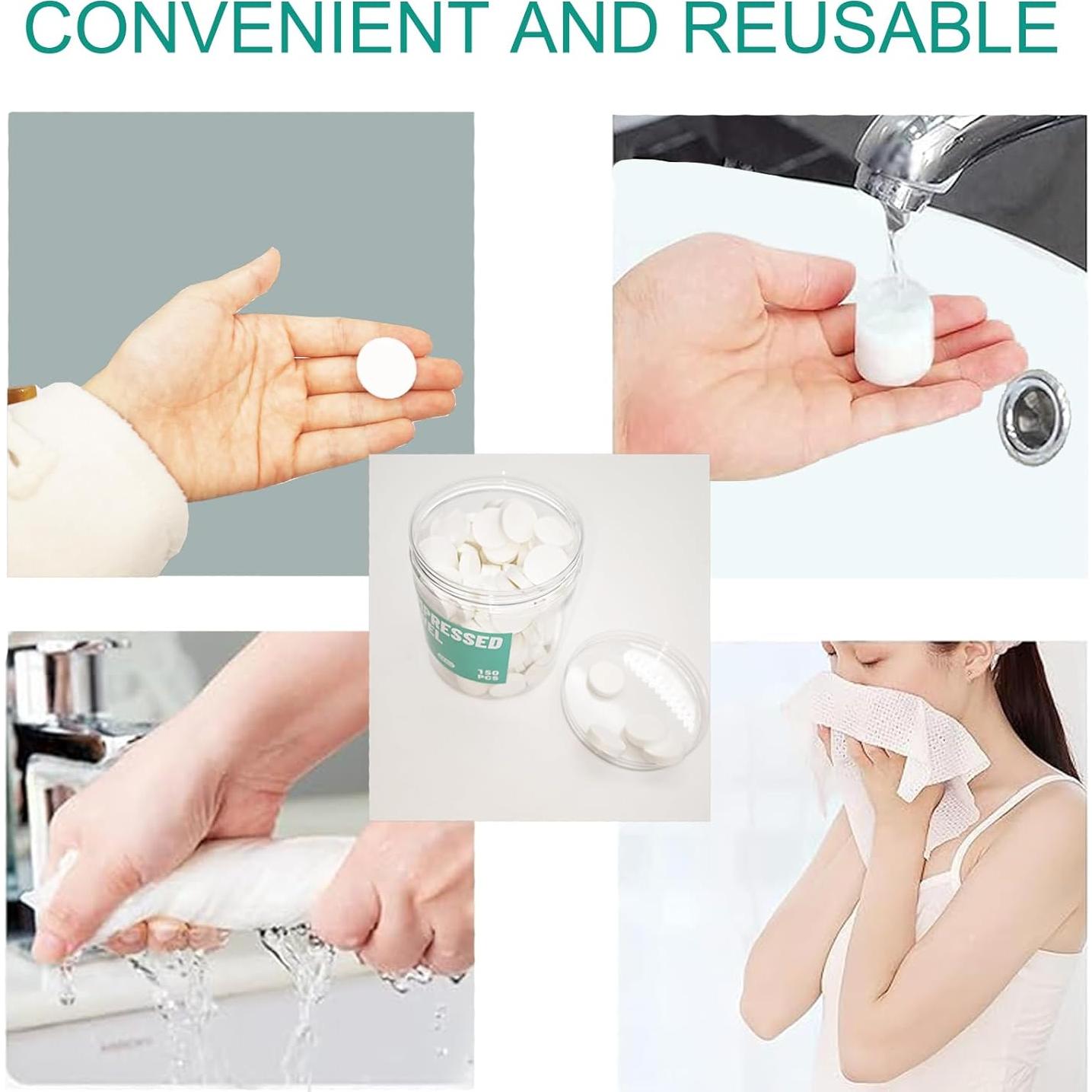 Toallas Comprimidas Desechables Coldpa 150PCS 20x20cm