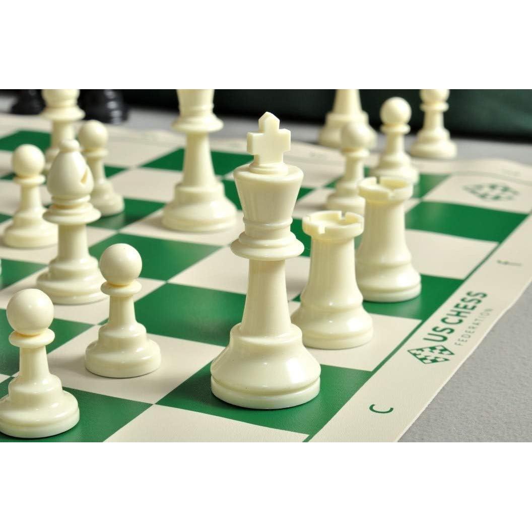 Conjunto de Ajedrez de Torneo Quiver US Chess Triple Pesado
