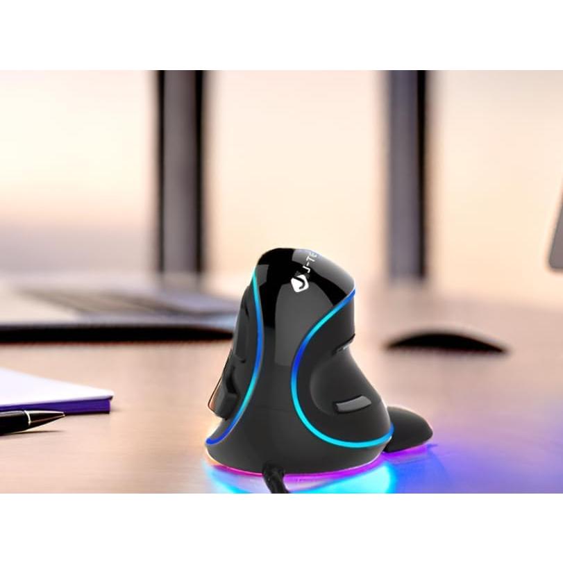 Ratón Vertical Ergonómico J-Tech Digital V628 USB Ajustable