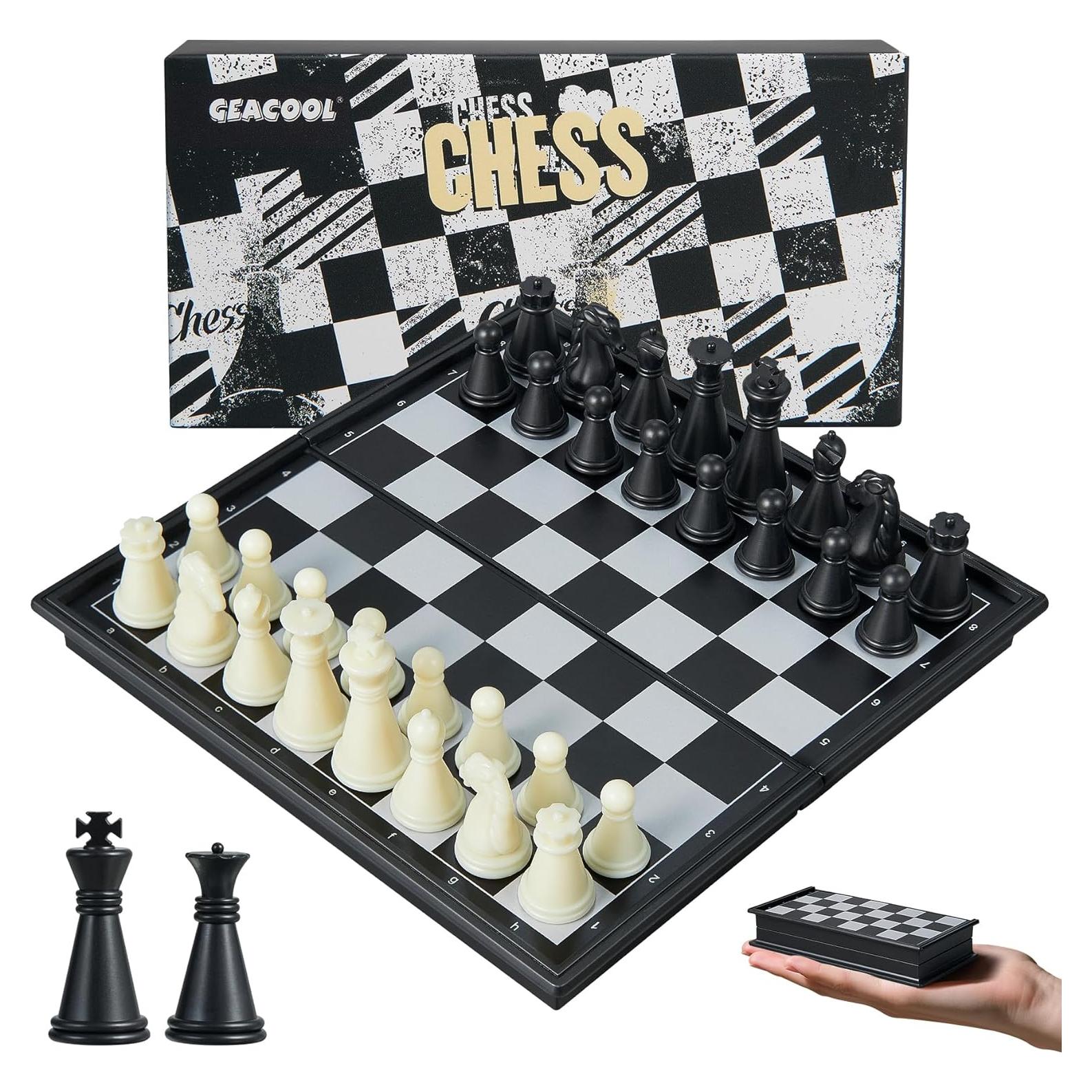 Mini Juego de Ajedrez Magnético Plegable GE001 13 cm Portátil