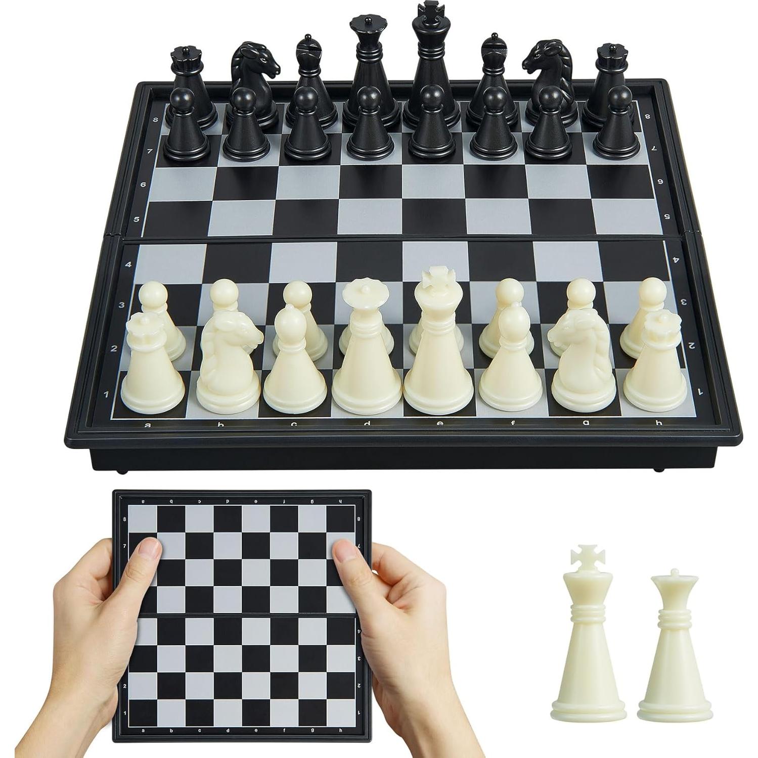 Mini Juego de Ajedrez Magnético Plegable GE001 13 cm Portátil