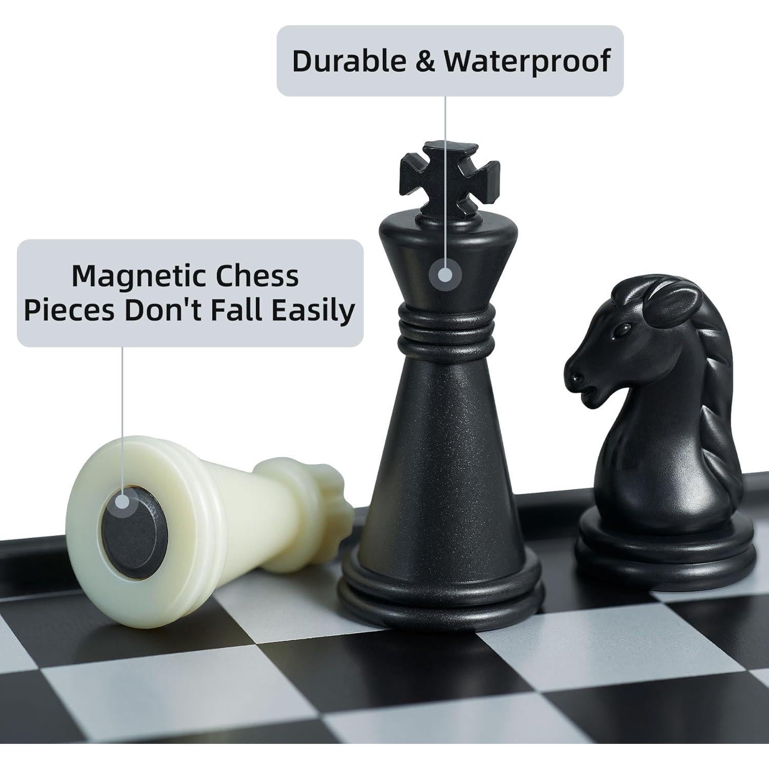 Mini Juego de Ajedrez Magnético Plegable GE001 13 cm Portátil