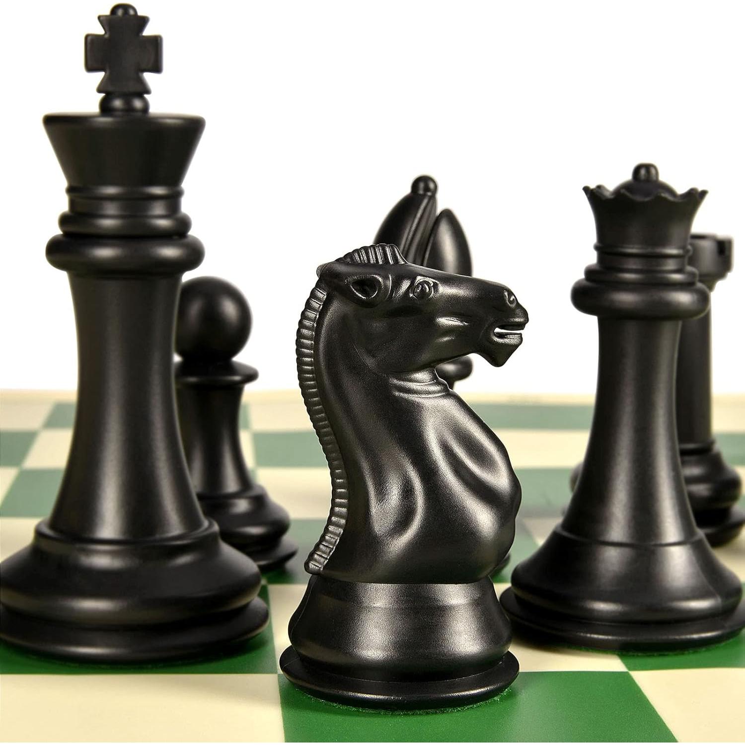 Juego de Ajedrez Plegable OUMODA 50.8 cm con Piezas Pesadas