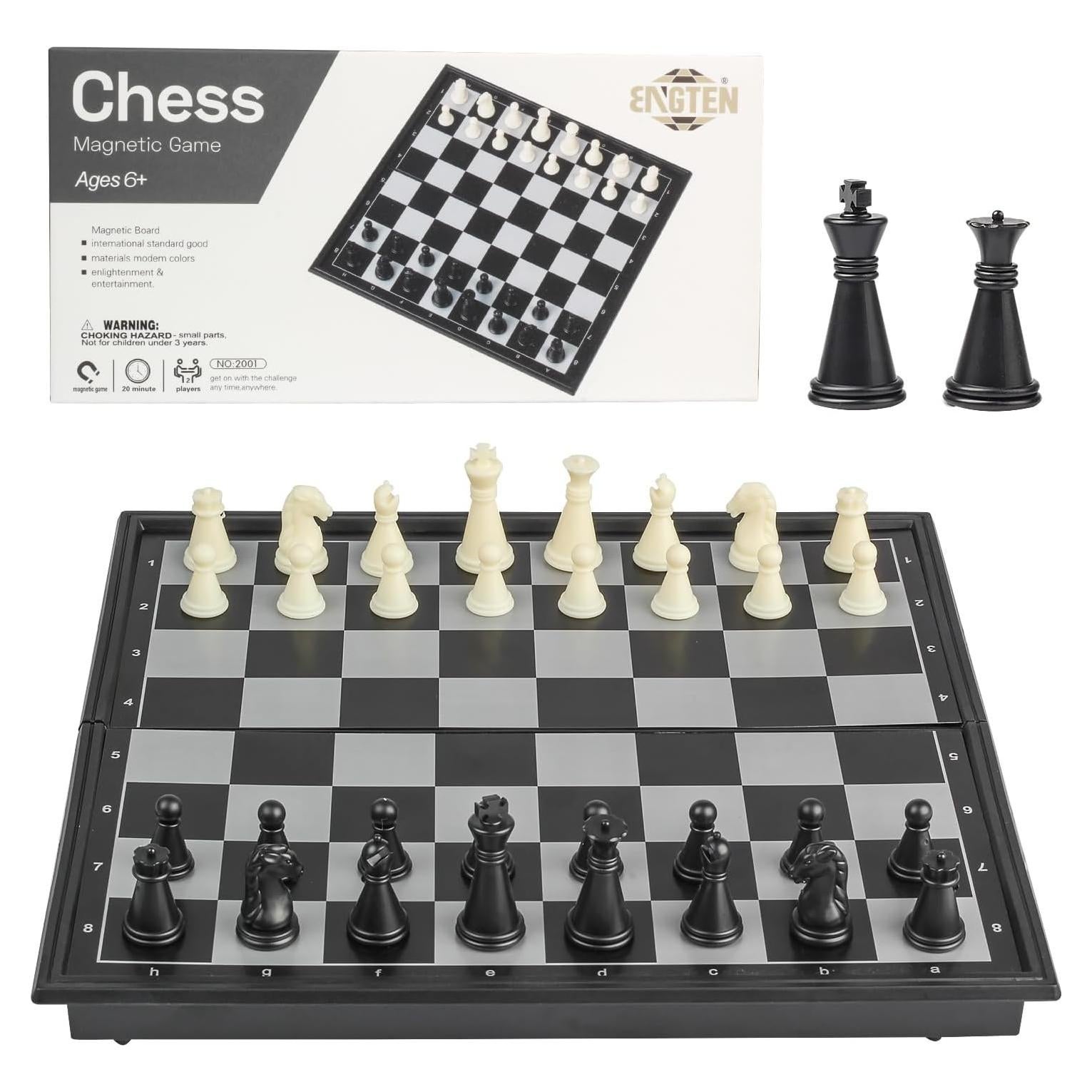 Juego de Ajedrez Magnético de Viaje KAILE 5.11 Plegable