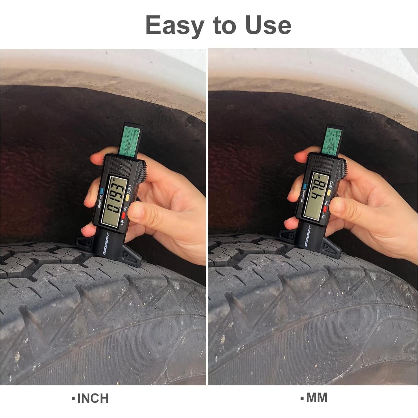 Medidor Digital de Profundidad de Banda de Rodadura GODESON 25.4mm