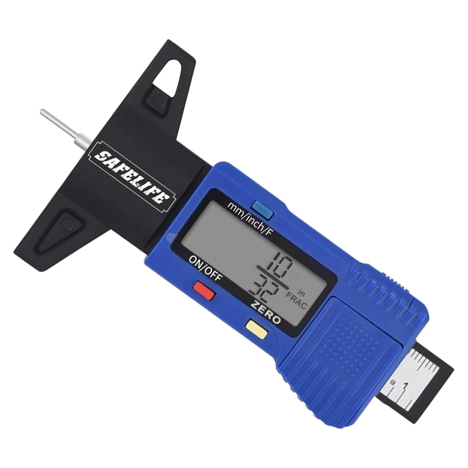 Calibrador Digital de Profundidad de Neumático Safelife 0-25.4 mm
