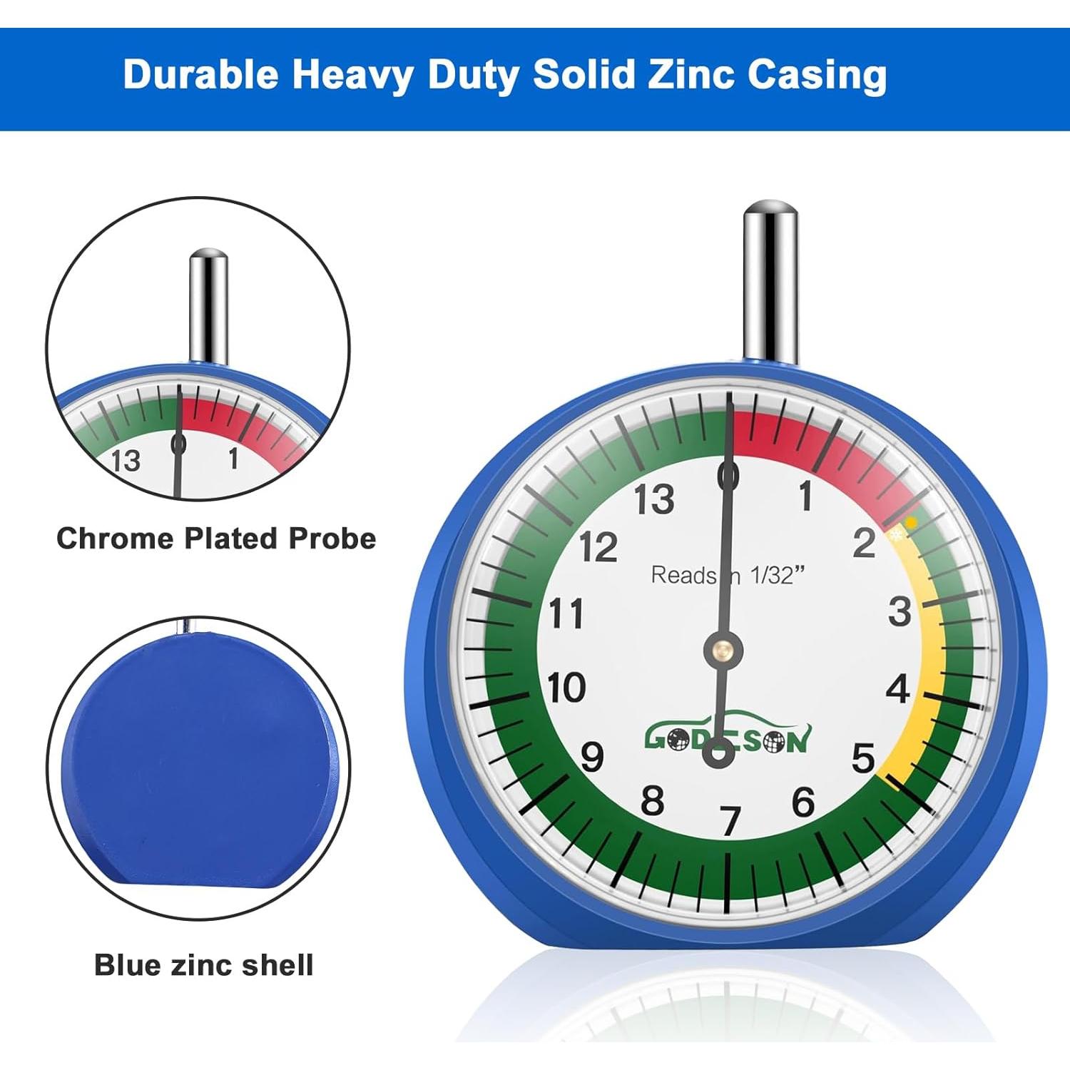 Medidor de Profundidad de Banda de Rodadura GODESON 88703
