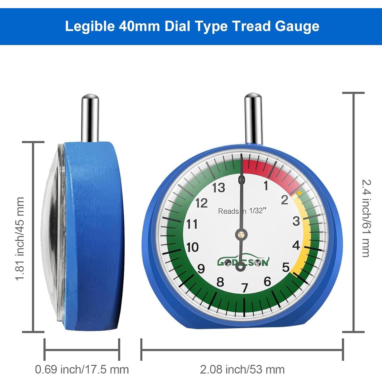 Medidor de Profundidad de Banda de Rodadura GODESON 88703