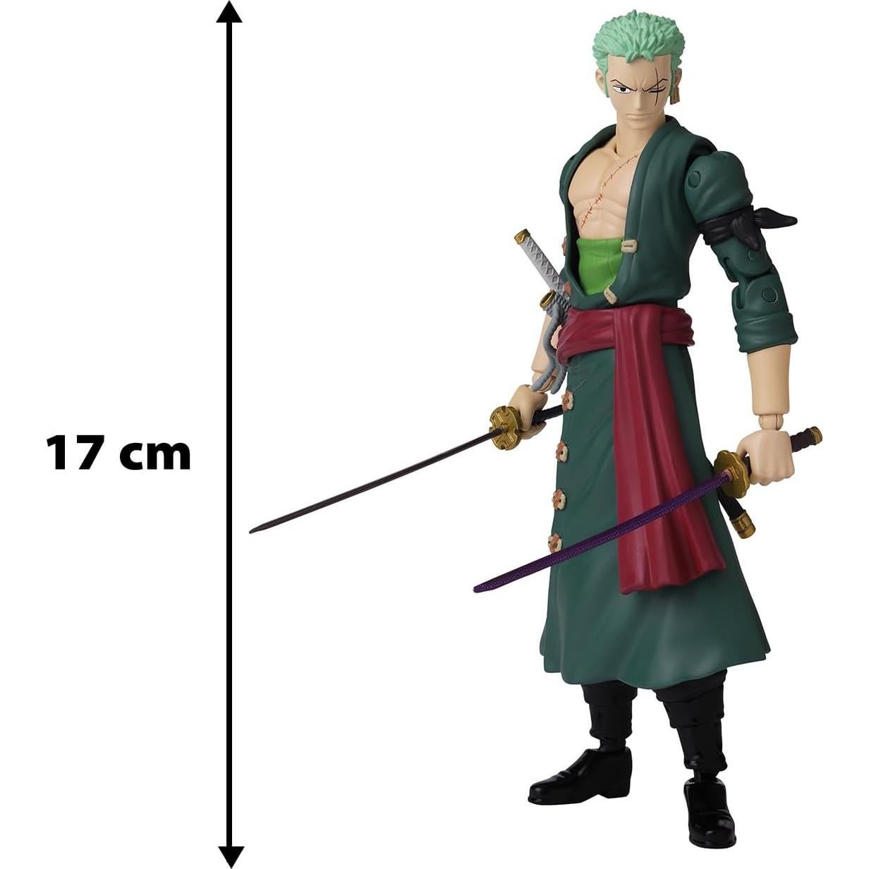 Figura de Acción Bandai Anime Heroes Roronoa Zoro 17 cm
