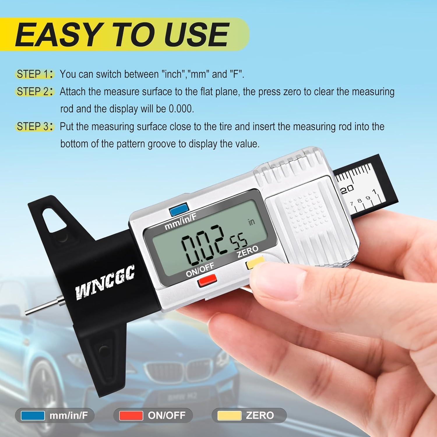 Medidor Digital de Profundidad de Neumáticos WNCGC GL-1707