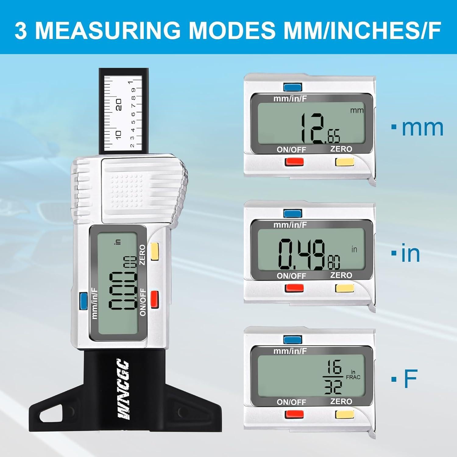 Medidor Digital de Profundidad de Neumáticos WNCGC GL-1707