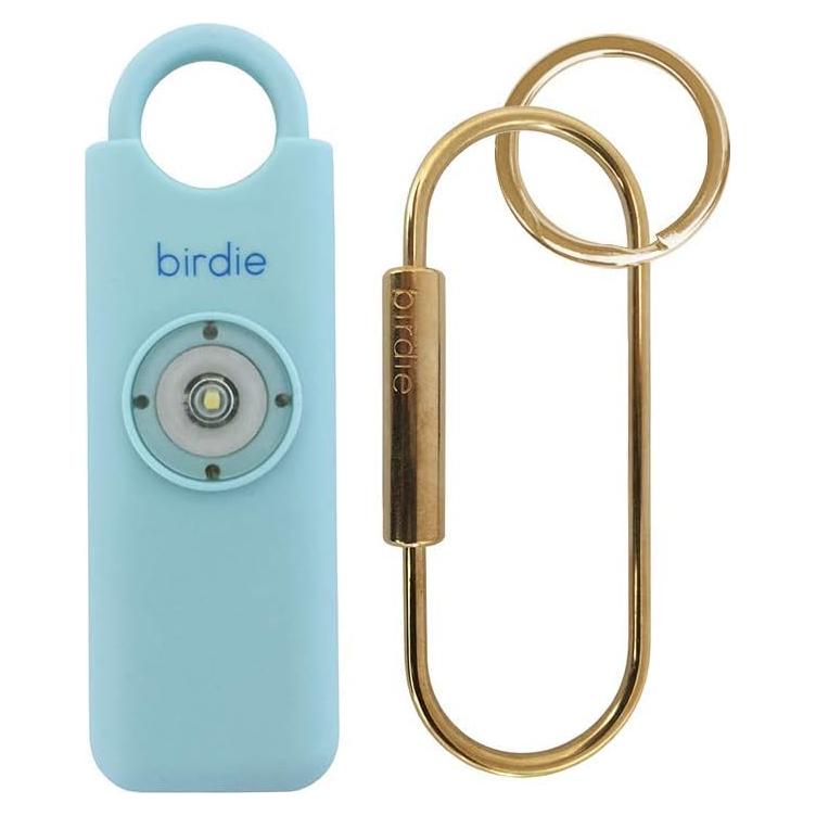 Alarma Personal de Seguridad Birdie Aqua - Luz y Sirena 130 dB